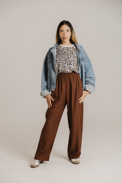 Linen Pant- Choc