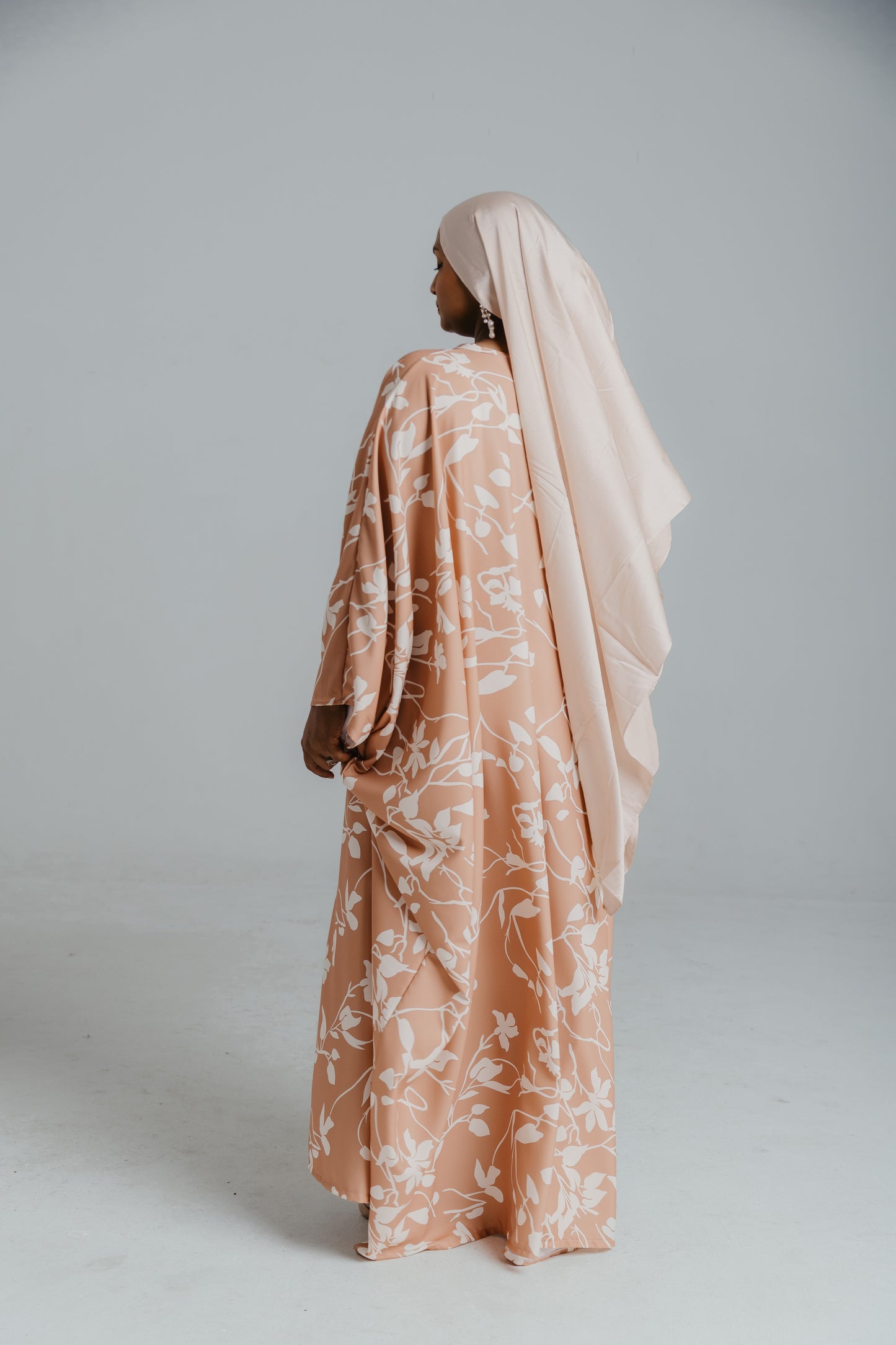 DAHLIA KAFTAN- FLORAL NUDE