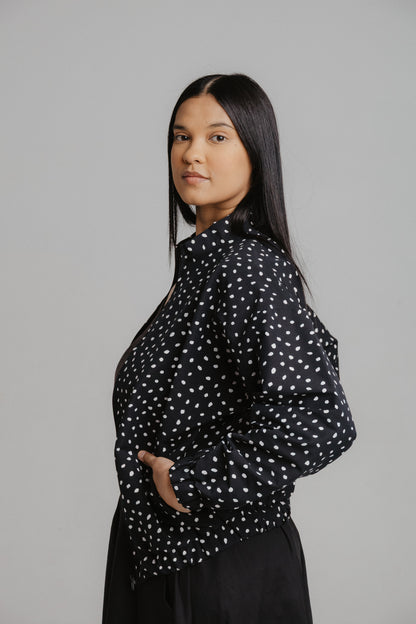 Bomber Jacket- Polka Dot