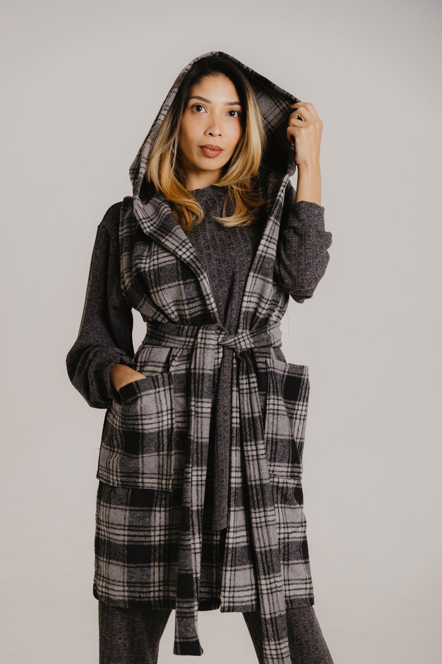Sleeveless Melton Coat
