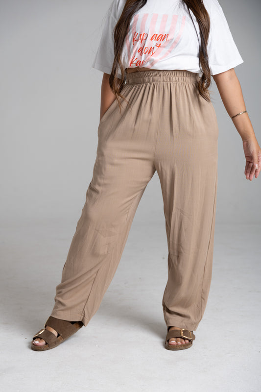 Jae Barrel Pant- Biscuit
