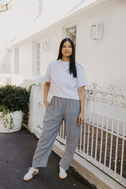 Barrel Pant- Winter Check
