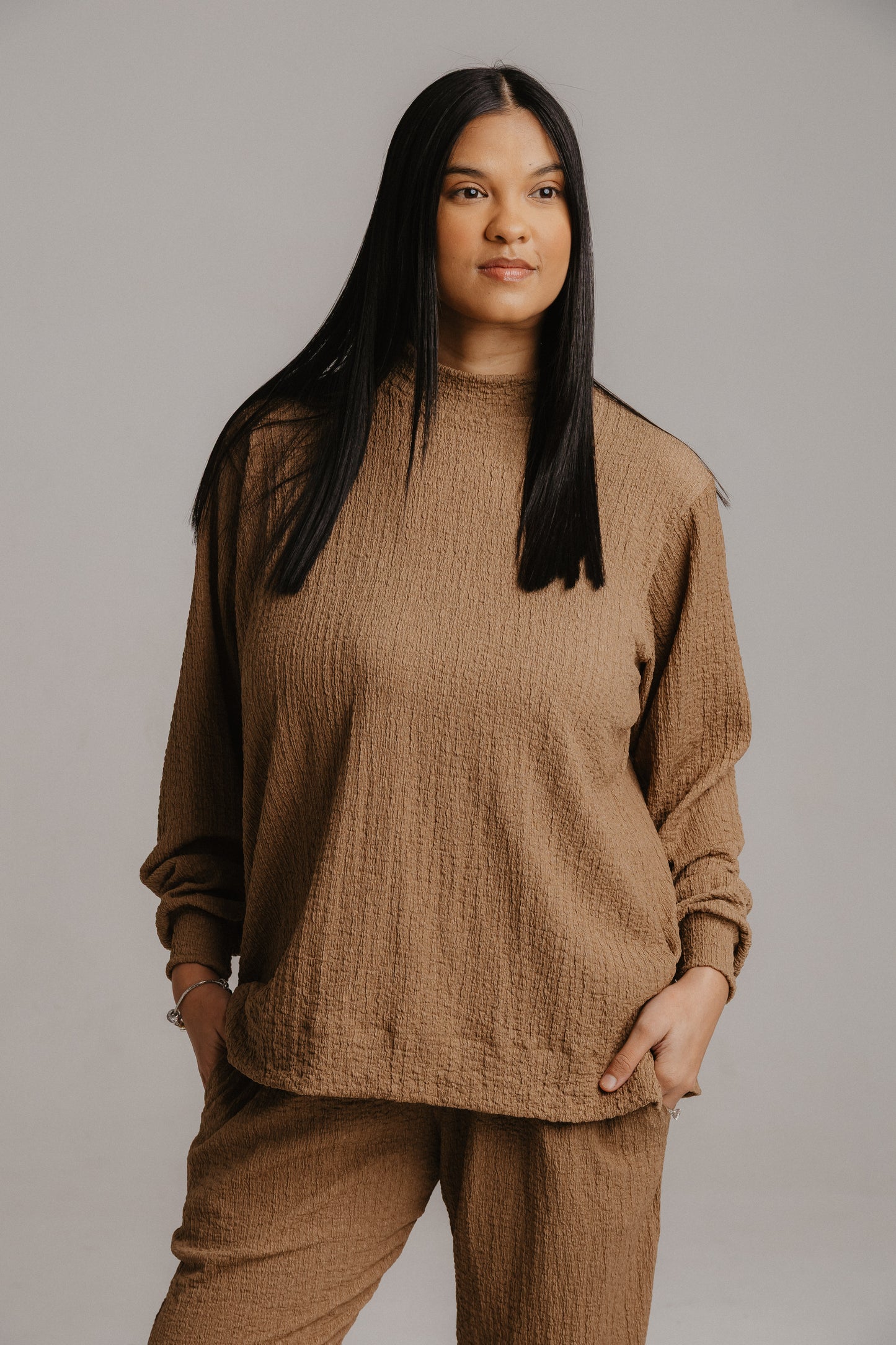 Crinkle Knit Trackset