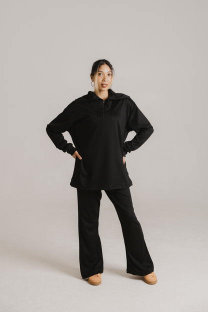 1/4 Zip Oversized Collar Set