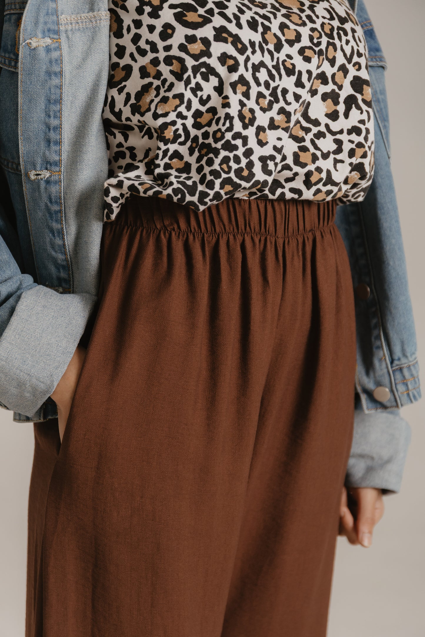 Linen Pant- Choc