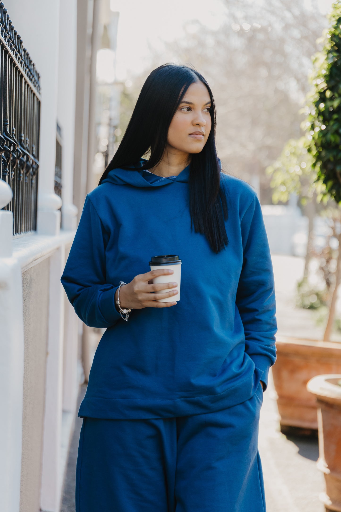 Hoody Barrel Tracksuit- Blue
