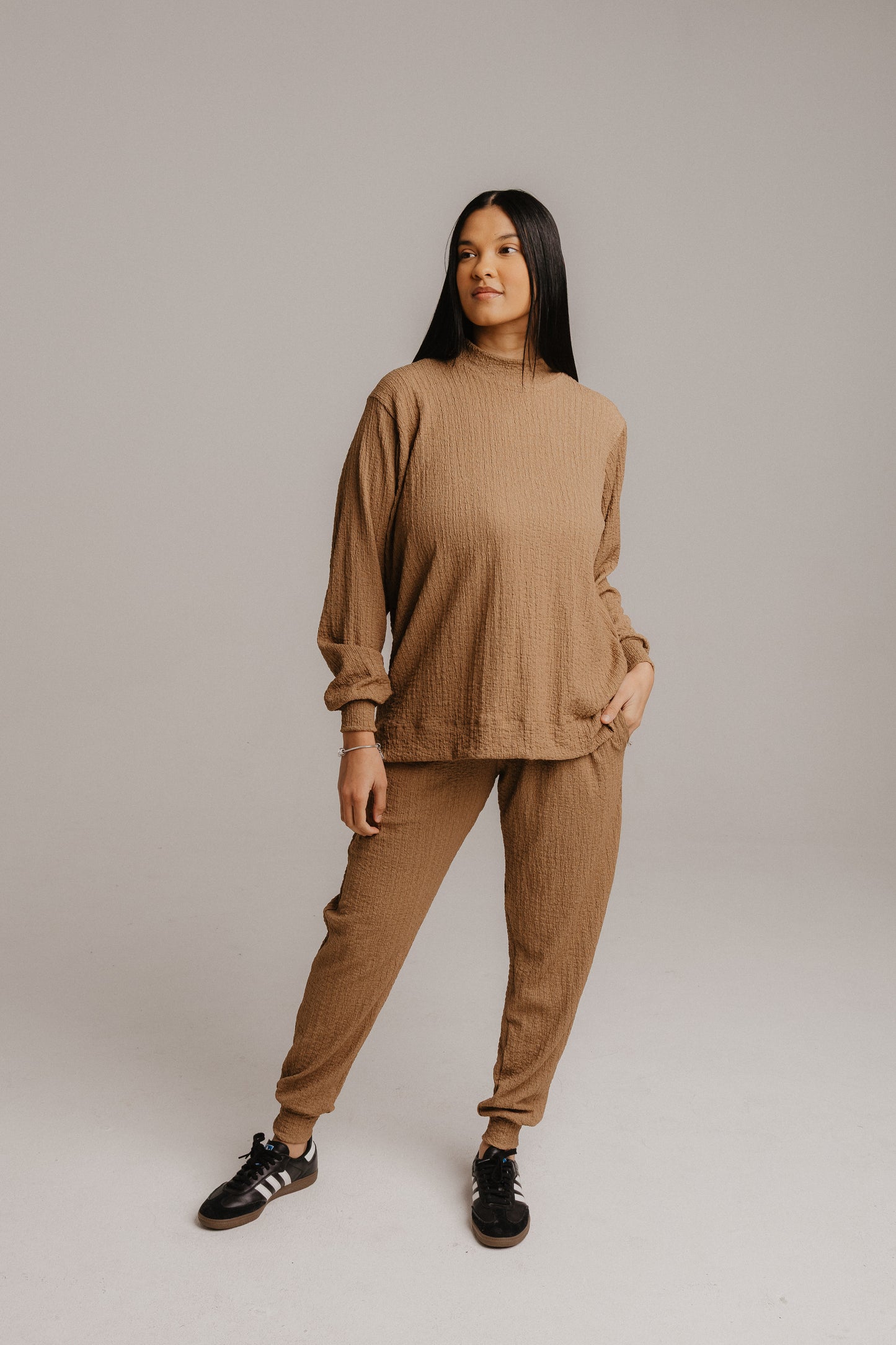 Crinkle Knit Trackset