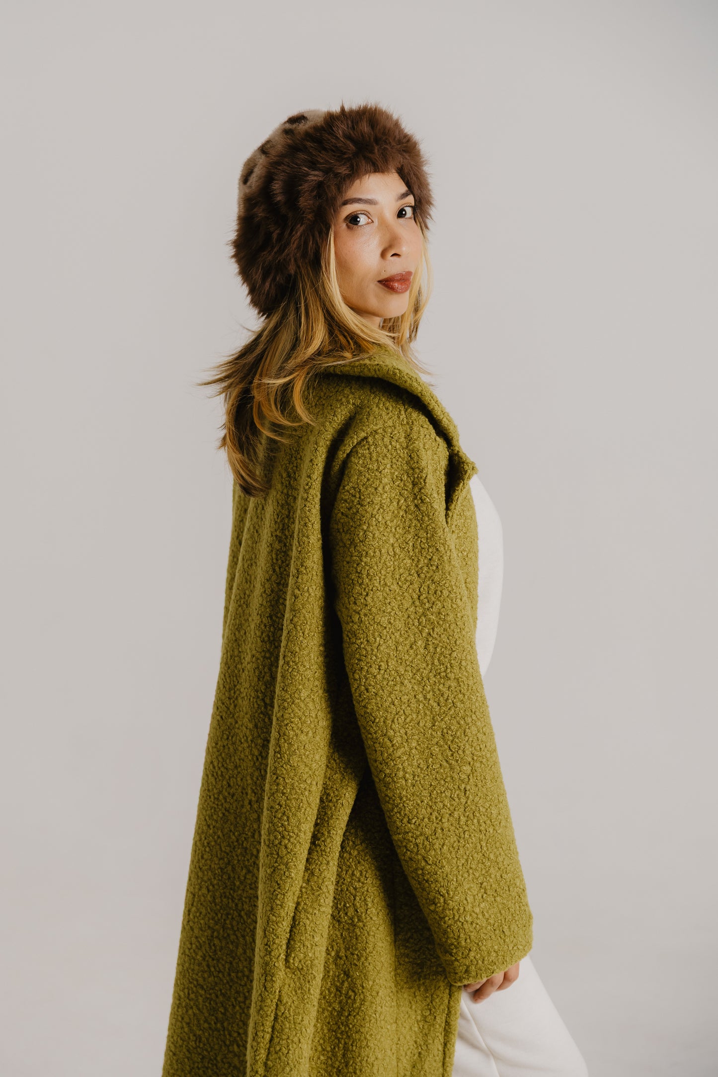 Teddy Coat- Chartreuse