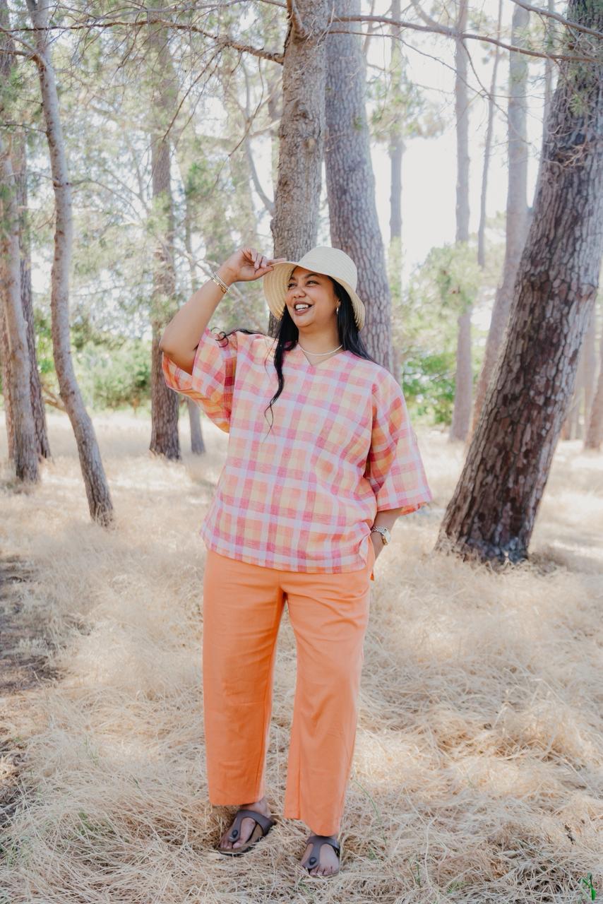 Cotton Check Top