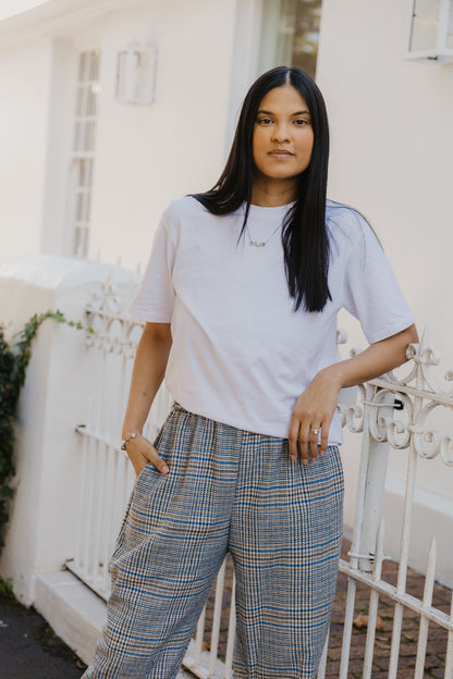 Barrel Pant- Winter Check