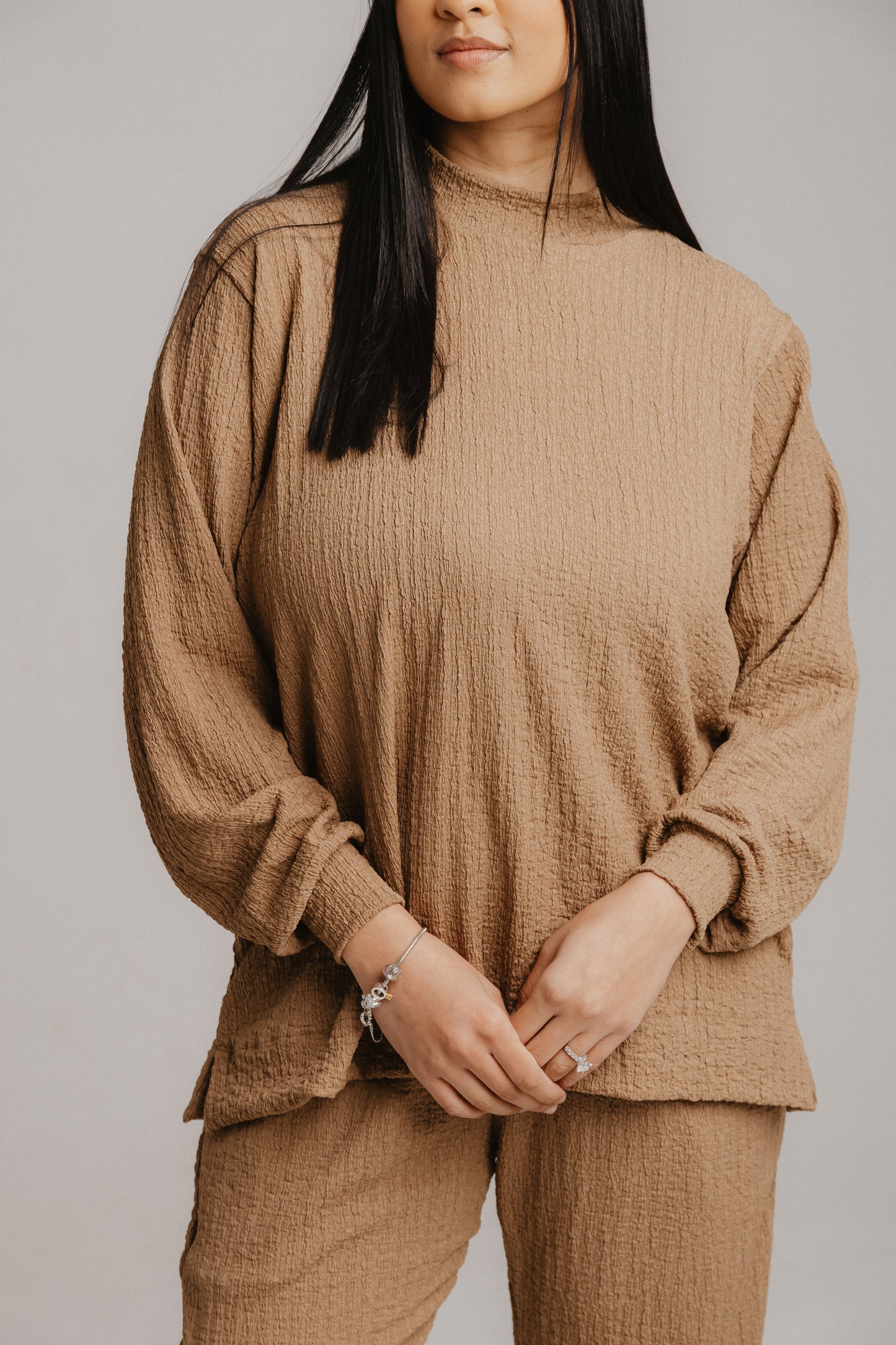 Crinkle Knit Trackset