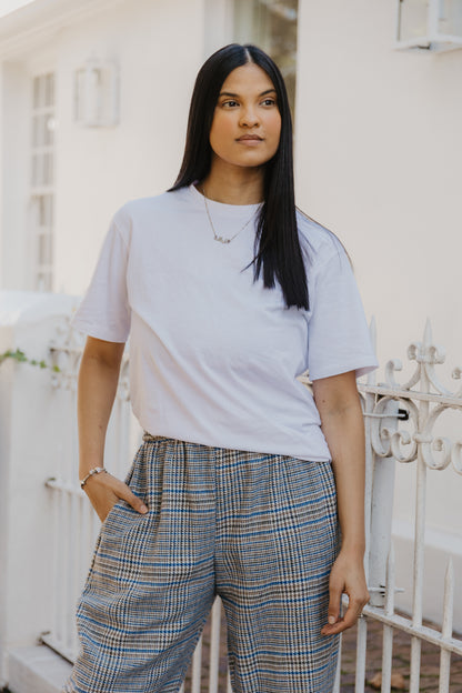 Barrel Pant- Winter Check