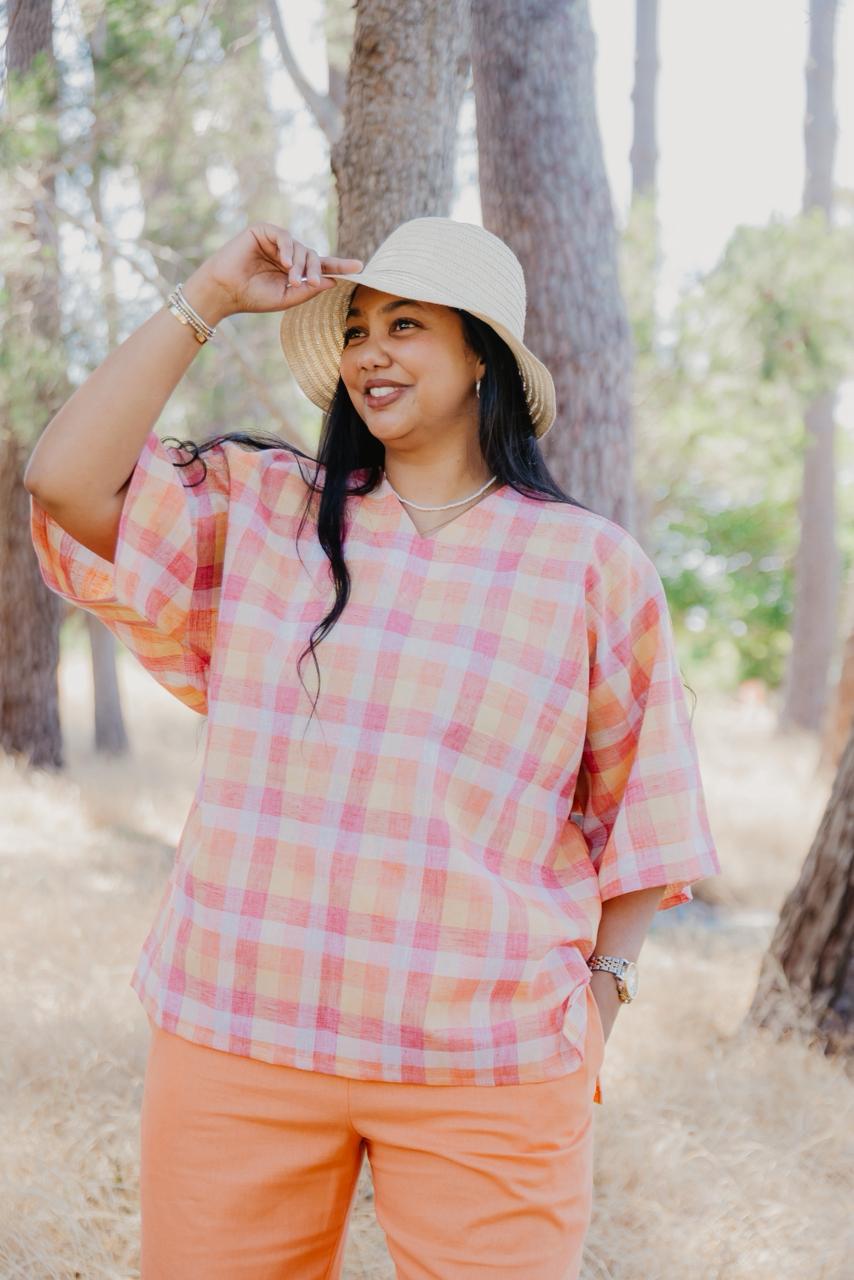 Cotton Check Top