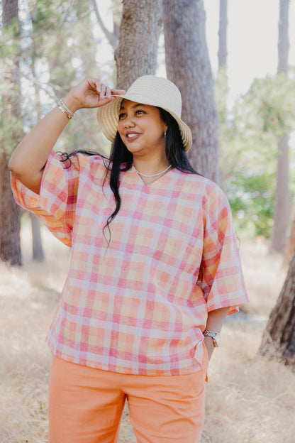 Cotton Check Top