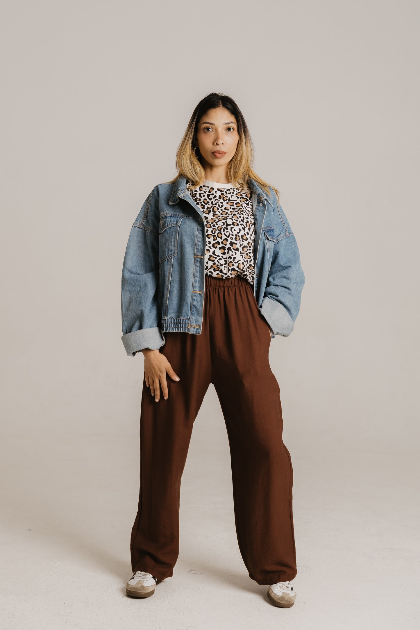 Linen Pant- Choc