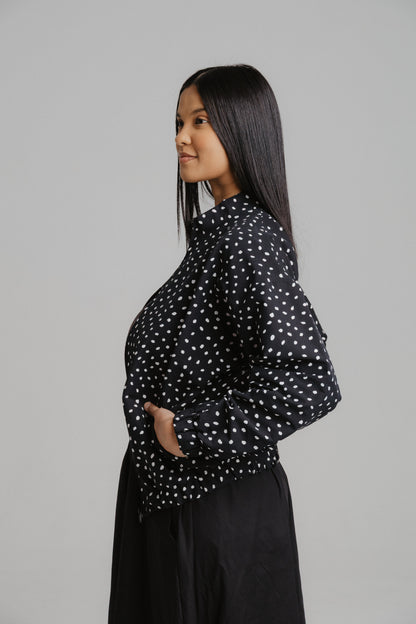 Bomber Jacket- Polka Dot
