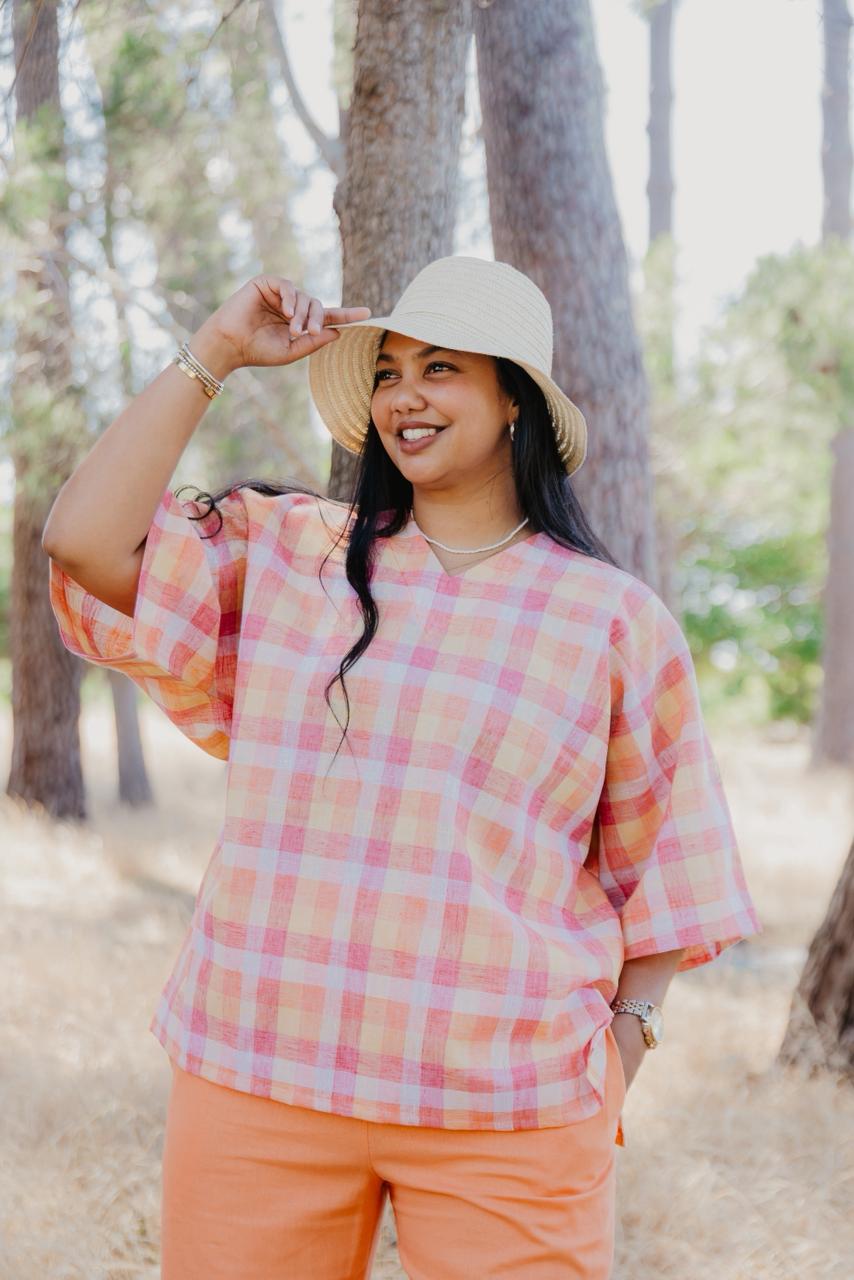 Cotton Check Top