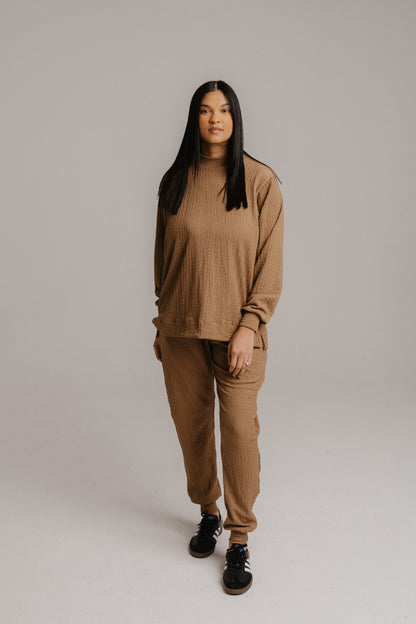 Crinkle Knit Trackset