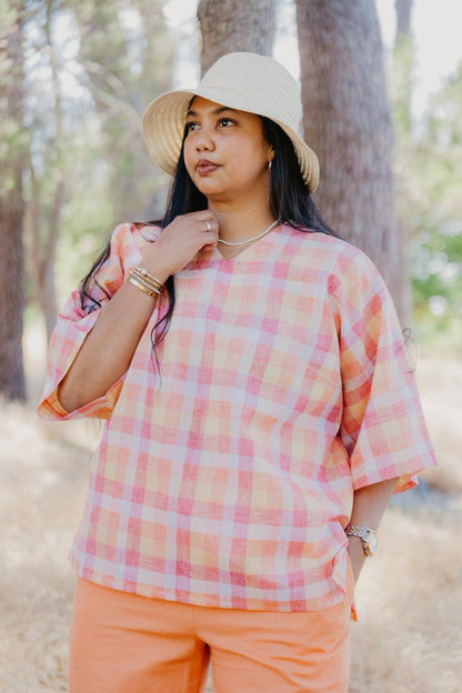 Cotton Check Top