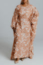 DAHLIA KAFTAN- FLORAL NUDE