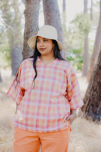 Cotton Check Top